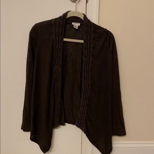 Motherhood maternity brown long sleeve cardigan